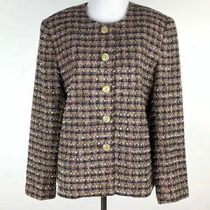 N touch blazer sz 10 nubby career jacket vintage